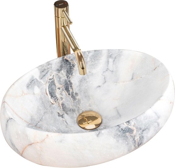 Умывальник Rea Linda (гранит матовый) - фото