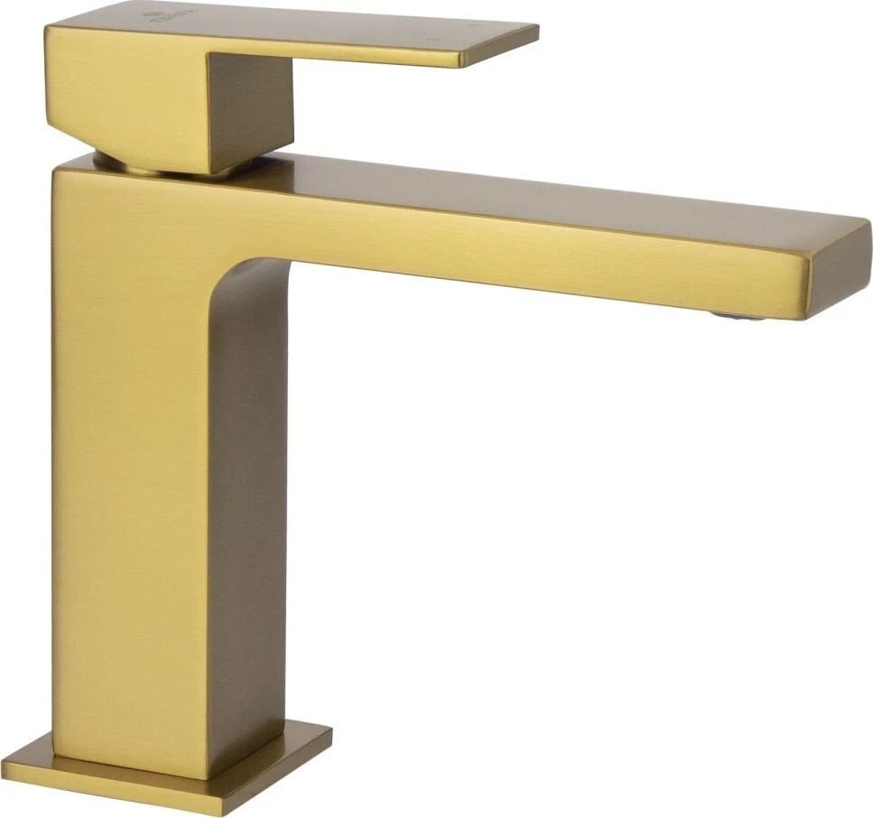 Смеситель Kaiser Cube 01211-3 (брашированное золото) - фото