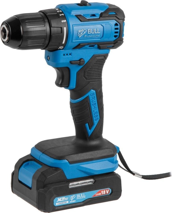 Дрель-шуруповерт Bull SR 1804 1329881 (с 2-мя АКБ, кейс) - фото2