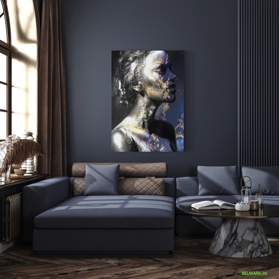 Картина Orlix Золото с голубым CA-13473 - фото2