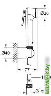 Душевой гарнитур Grohe Tempesta-F Trigger Spray 30 27513001 - фото2