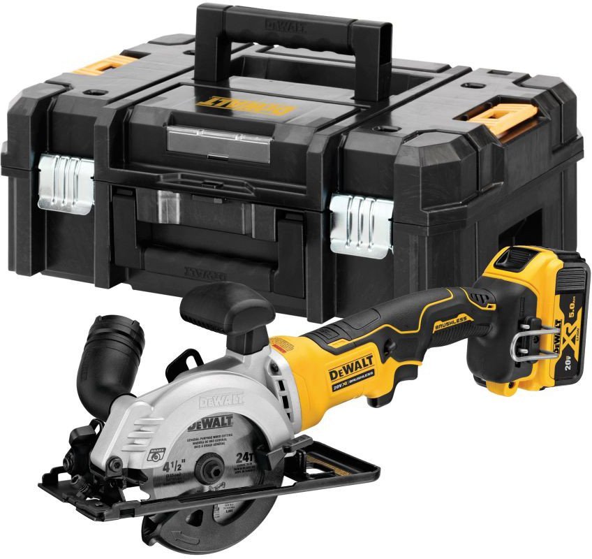 Дисковая (циркулярная) пила DeWalt DCS571P2 (с 2-мя АКБ, кейс) - фото