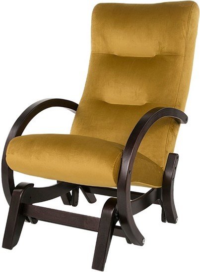 Кресло-качалка Мебелик Мэтисон (охра/венге структура) - фото