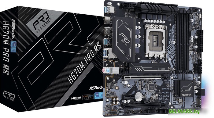Материнская плата ASRock H670M Pro RS - фото2