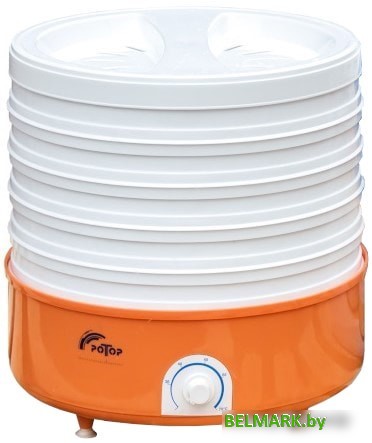 Сушилка для овощей и фруктов Ротор СШ-002-12 (5 поддонов, белый) - фото