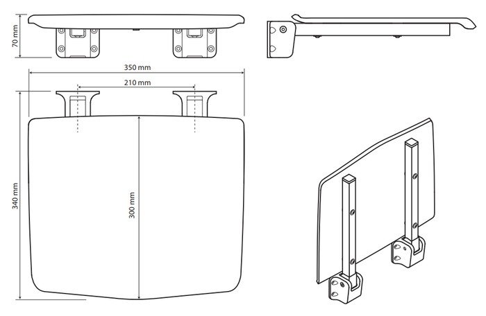 Сиденье для душа Bemeta 203125064 - фото2