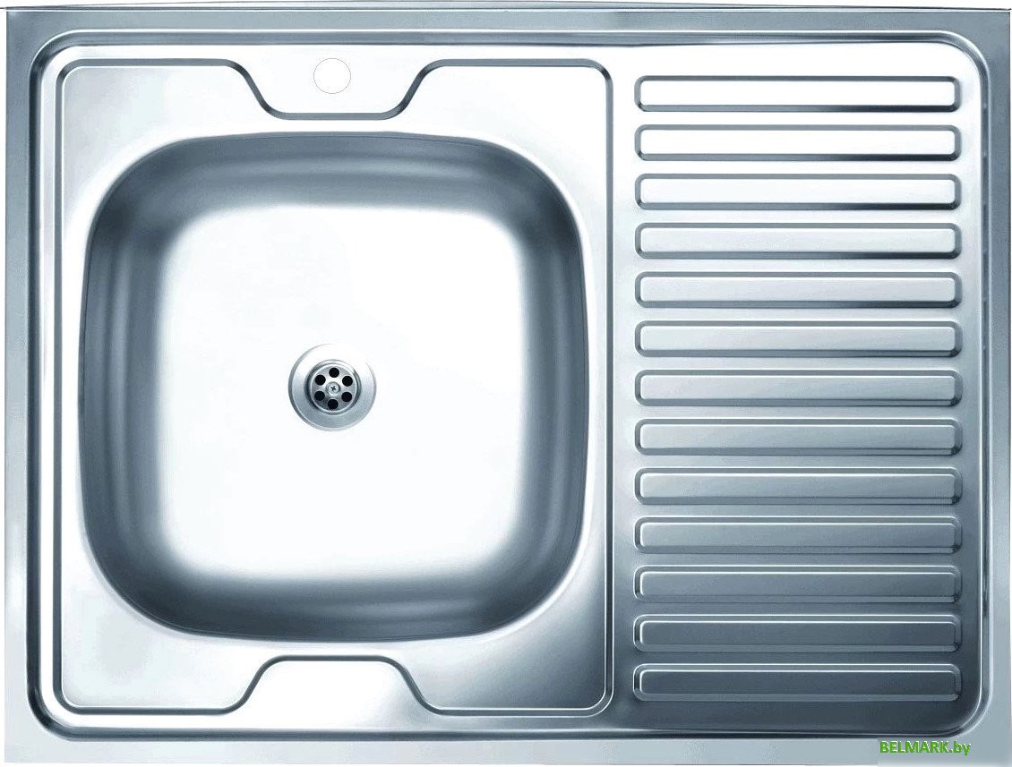 Кухонная мойка КромРус EC-420M RUS L (без сифона) - фото