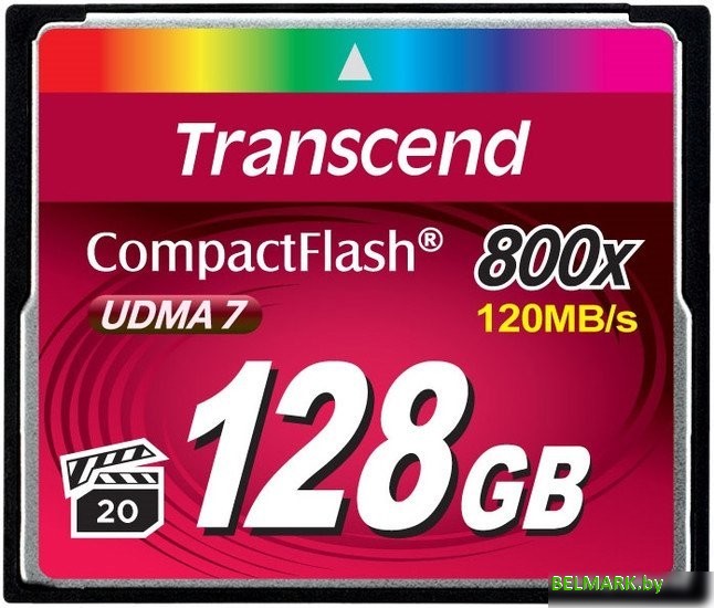 Карта памяти Transcend 800x CompactFlash Premium 128GB (TS128GCF800) - фото