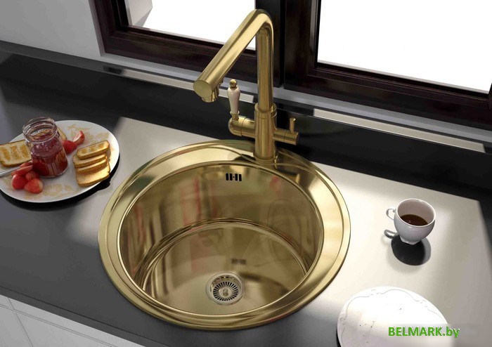 Кухонная мойка ZorG SZR-510/205 Bronze - фото2