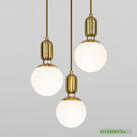 Подвесная люстра Евросвет Bubble 50151/3 латунь - фото