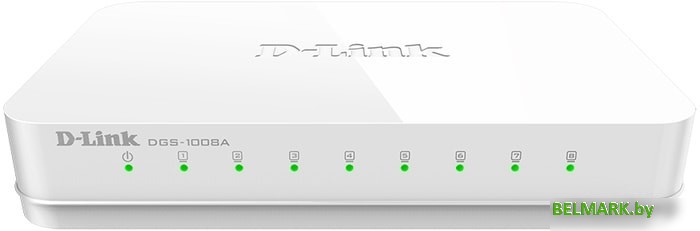 Неуправляемый коммутатор D-Link DGS-1008A/F1A - фото