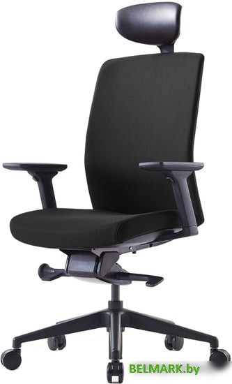 Кресло Bestuhl J2G120L (черная крестовина, черный) - фото