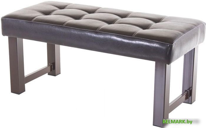 Банкетка AMC Lux 4 кожзам коричневый/коричневый 4.1А10022 - фото