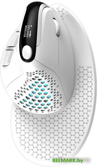 Вертикальная мышь Delux Seeker M618XSD (белый) - фото