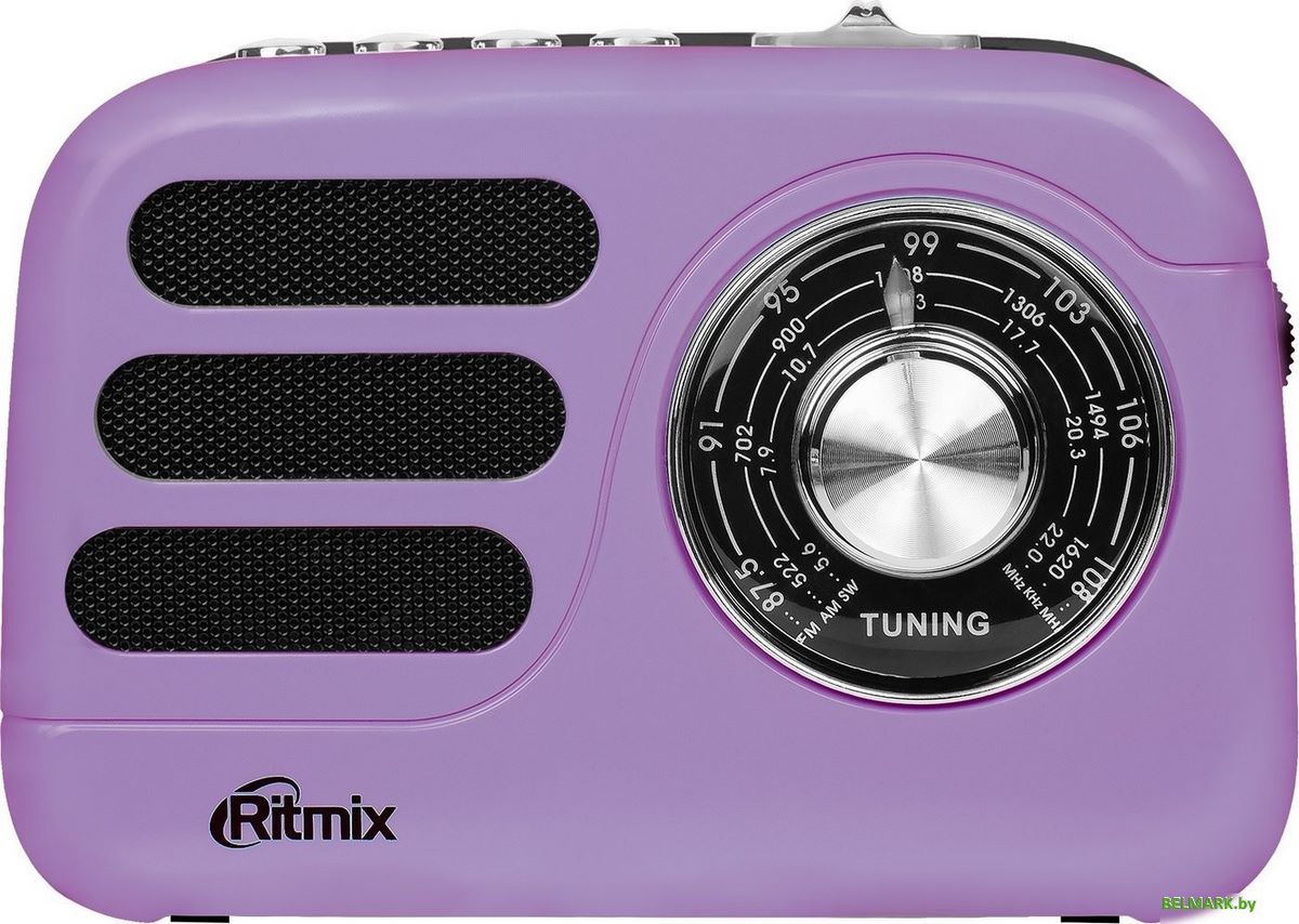 Радиоприемник Ritmix RPR-033 (лавандовый) - фото2