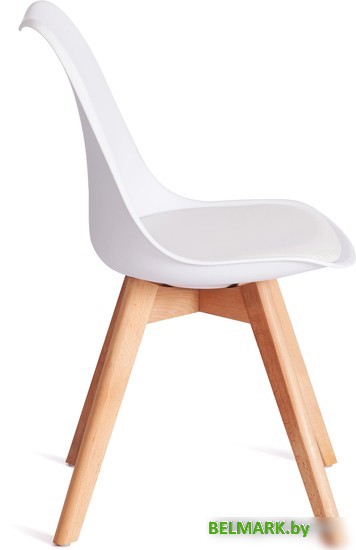 Стул TetChair Tulip дерево/пластик/экокожа (белый) - фото2