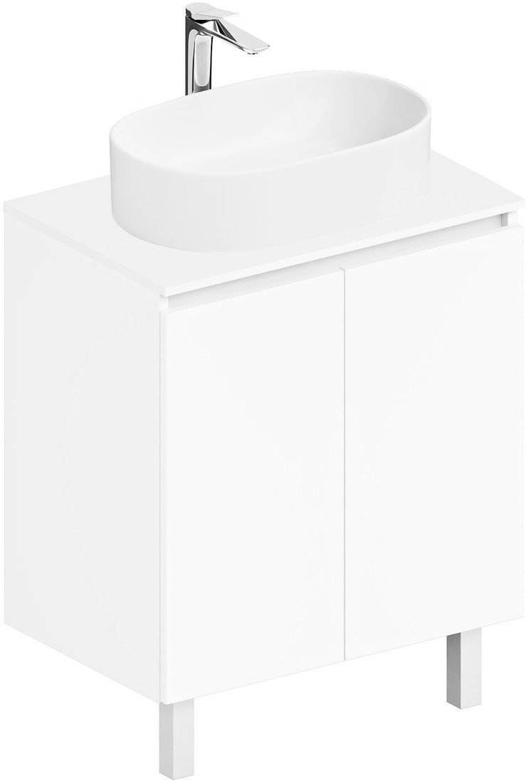 ЗОВ Тумба под умывальник M80LW0LWS-LDSPW (белый) - фото