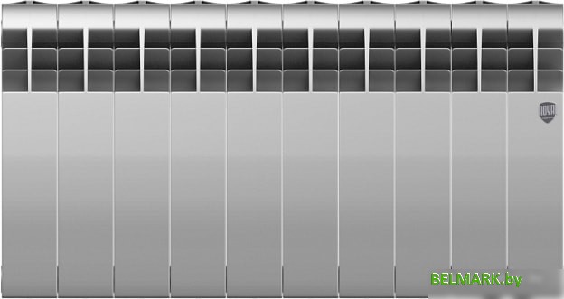 Биметаллический радиатор Royal Thermo BiLiner 350 Silver Satin (10 секций) - фото2