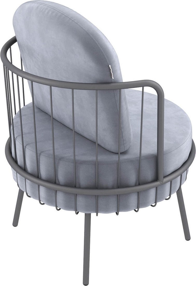 Интерьерное кресло Sheffilton SHT-AMS123 (стальной серый/графит муар) - фото2