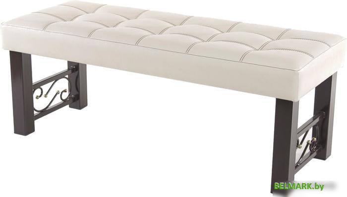 Банкетка AMC Lux 5 кожзам коричневый/бежевый 5.1А12023 - фото