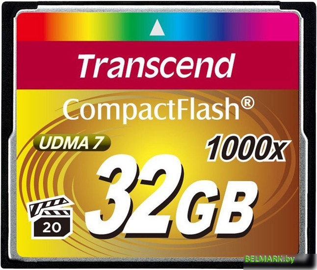 Карта памяти Transcend 1000x CompactFlash Ultimate 32GB (TS32GCF1000) - фото