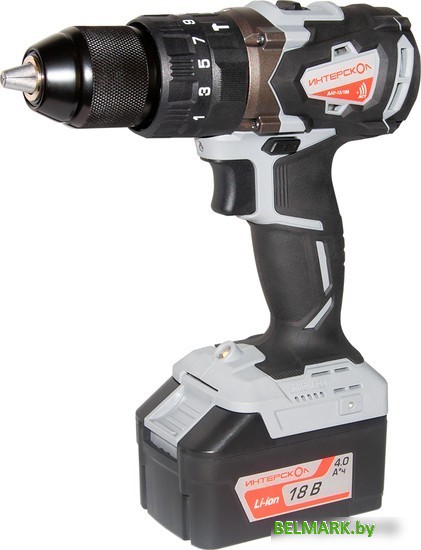 Ударная дрель-шуруповерт Интерскол ДАУ-13/18В 574.4.1.70 (с 1-им АКБ, кейс) - фото