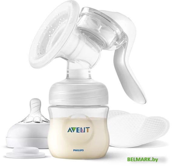 Ручной молокоотсос Philips Avent Natural Motion с бутылочкой для кормления SCD210/03 - фото2