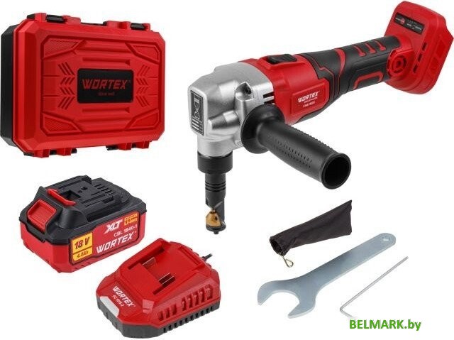 Высечные электрические ножницы Wortex CNB 1825 XLT SET 1318929 (с 1-м АКБ, кейс) - фото
