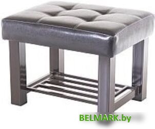 Банкетка AMC Lux 4 с полкой кожзам коричневый/коричневый/коричневый 4.1Б60222 - фото