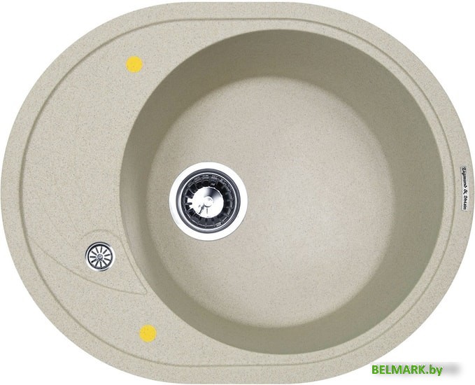 Кухонная мойка Zigmund & Shtain Kreis OV 575 (речной песок) - фото