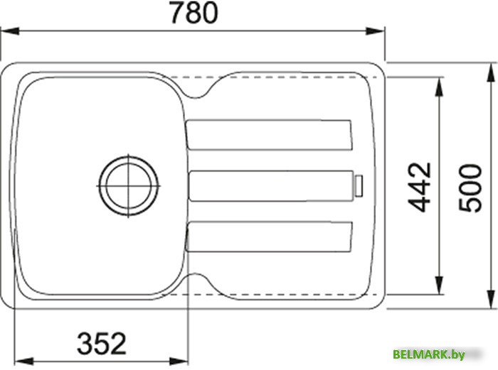 Кухонная мойка Franke Antea AZG 611-78 (миндаль) - фото2
