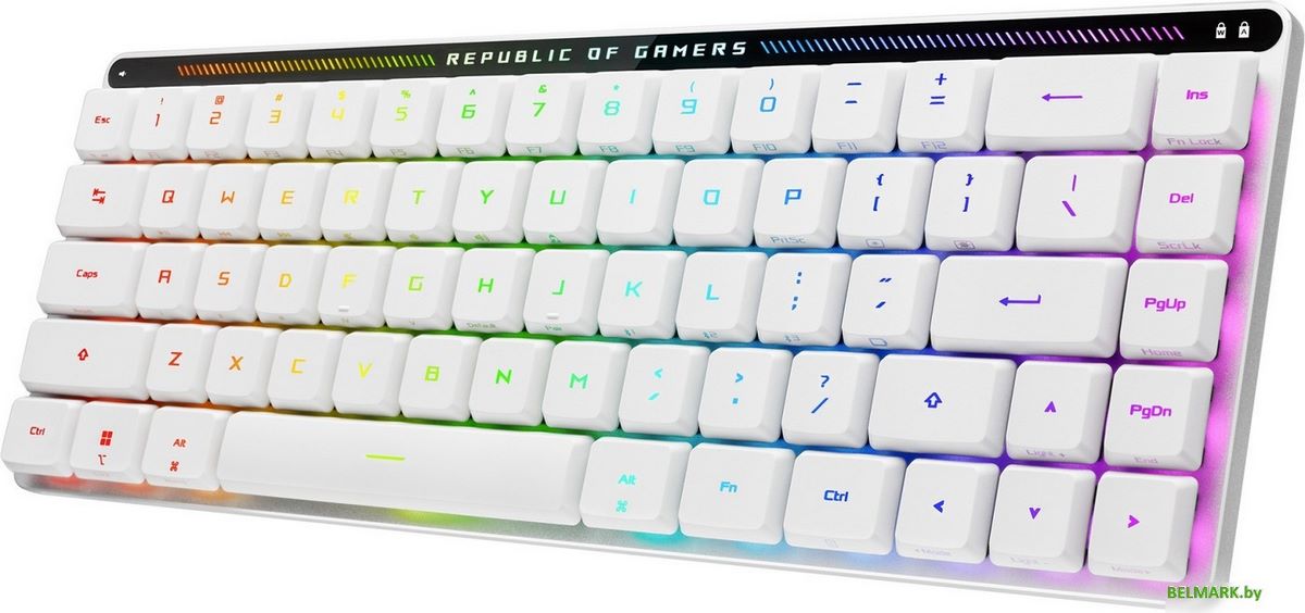 Клавиатура ASUS ROG Falchion Moonlight White (ASUS RX Low Profile Red) - фото2