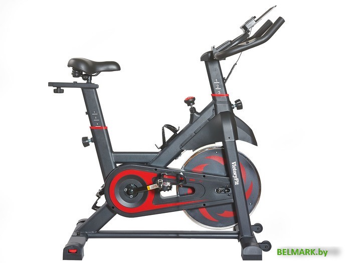 Велотренажер VictoryFit VF-S201 (черный/красный) - фото2