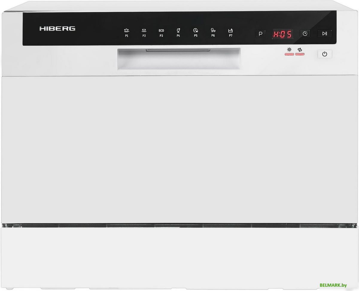 Отдельностоящая посудомоечная машина Hiberg T56 615 W - фото