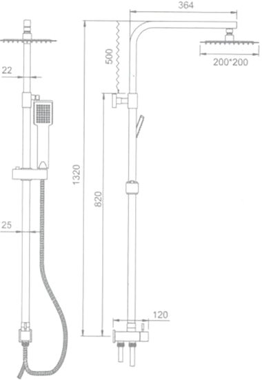 Душевая система Ledeme L2416 - фото2