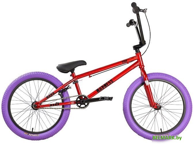 Велосипед Stark Madness BMX 5 Cr-Mo 2025 (красный/черный/фиолетовый) - фото