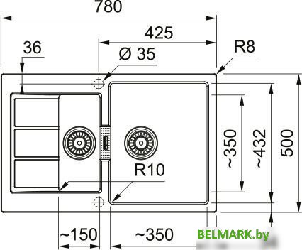 Кухонная мойка Franke S2D 651-78 143.0618.684 - фото