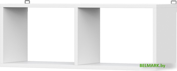 Полка NN мебель Токио книжная (белый текстурный) - фото