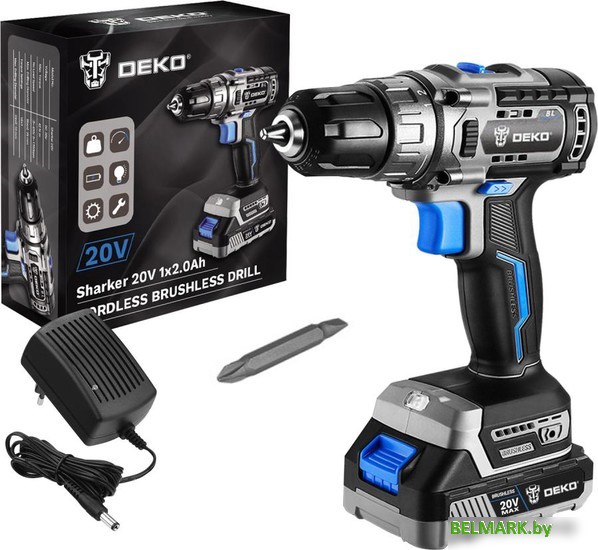 Дрель-шуруповерт Deko Sharker 063-4037 (с 1-им АКБ) - фото