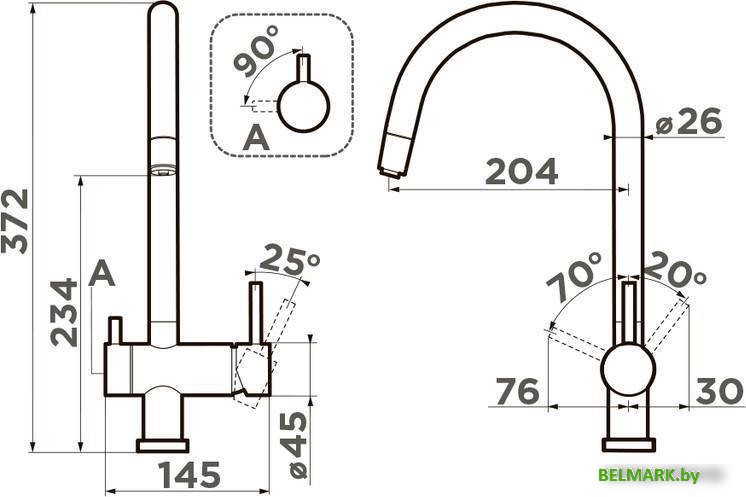 Смеситель Omoikiri Yamada-P-SA (бежевый) - фото2