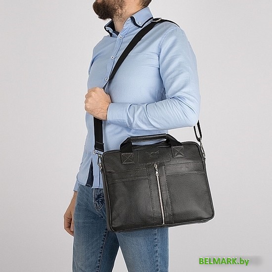 Сумка Poshete 196-1803-40-DGR (серый) - фото2