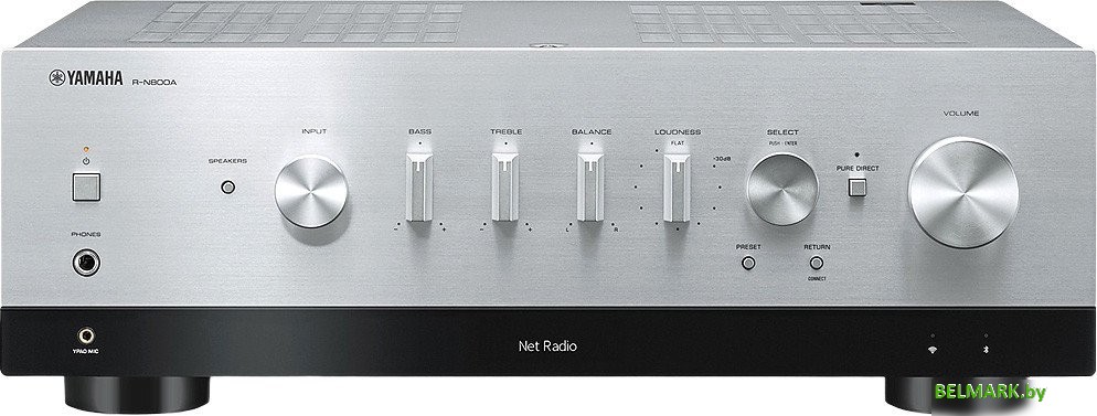 Сетевой ресивер Yamaha R-N800A (серебристый) - фото