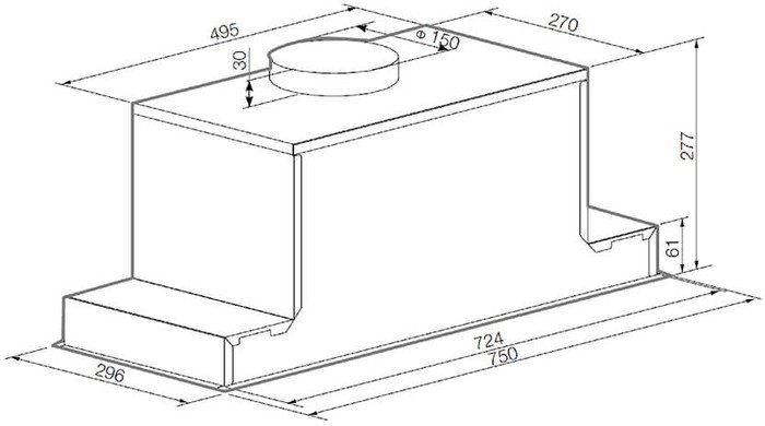 Кухонная вытяжка Graude LB 75.1 W - фото2
