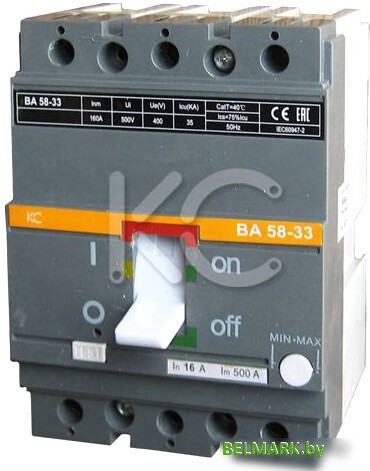 Выключатель автоматический КС ВА 58-33 3Р 80А 35кА 84136 - фото