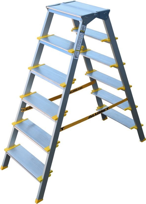 Лестница-стремянка Алюмет ASD 5206 (2х6 ступеней) - фото