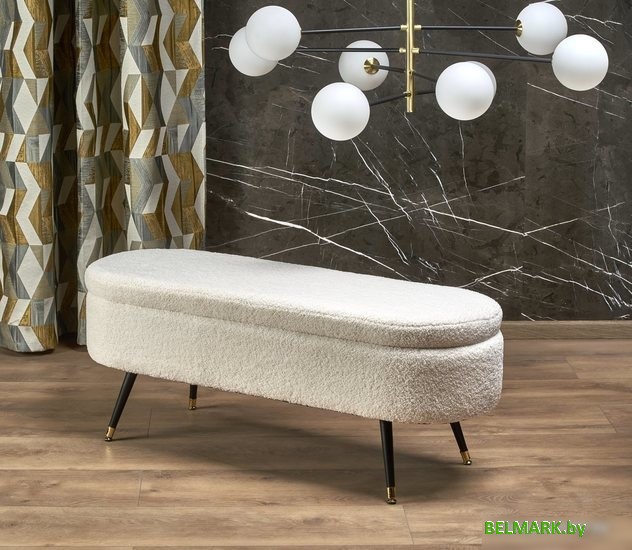 Пуфик Halmar Aveiro (кремовый) - фото