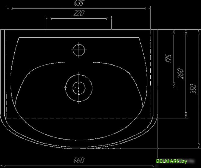 Умывальник Rosa Уют 450 46x35 - фото2