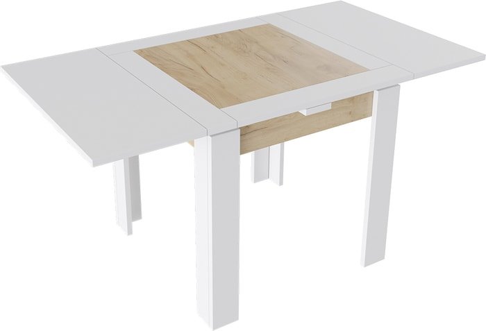 Кухонный стол Трия Хьюстон тип 3 (белый/дуб крафт золото) - фото2