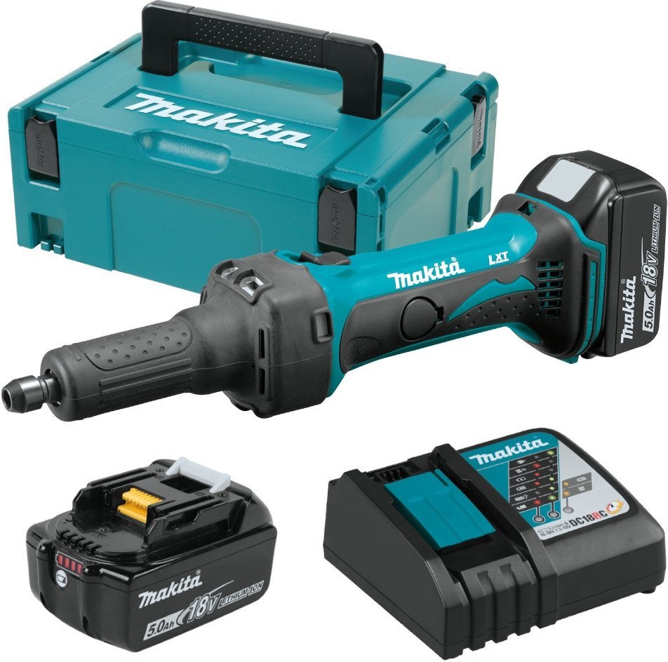 Прямошлифовальная машина Makita DGD800RTJ (с 2-мя АКБ, кейс) - фото