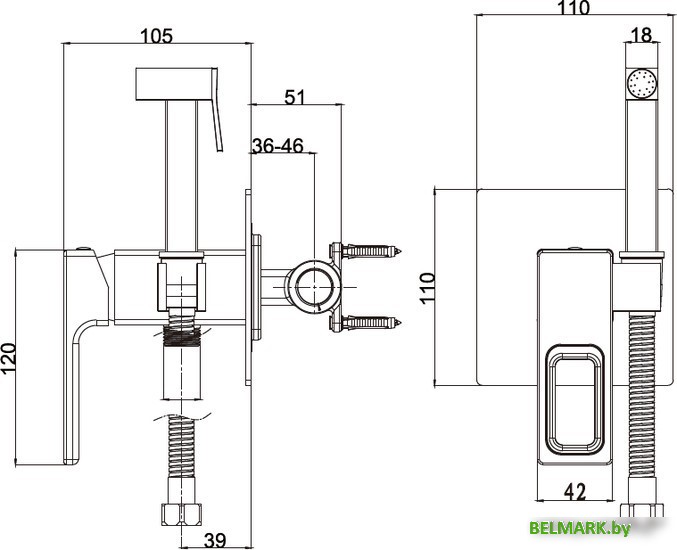 Смеситель Gappo G7217-8 - фото2